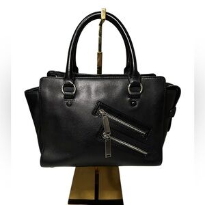 Rebecca Minkoff EUC Black Leather Jamie Moto Convertible Satchel